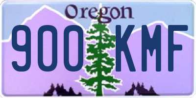 OR license plate 900KMF