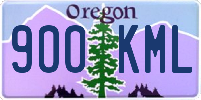 OR license plate 900KML