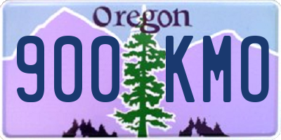 OR license plate 900KMO