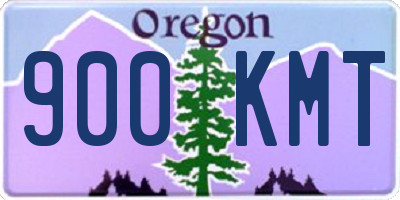 OR license plate 900KMT