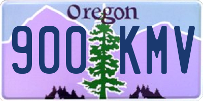 OR license plate 900KMV