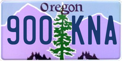 OR license plate 900KNA