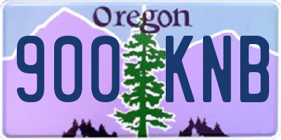 OR license plate 900KNB
