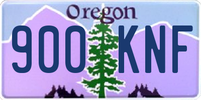 OR license plate 900KNF