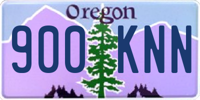 OR license plate 900KNN