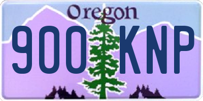 OR license plate 900KNP