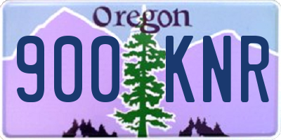 OR license plate 900KNR
