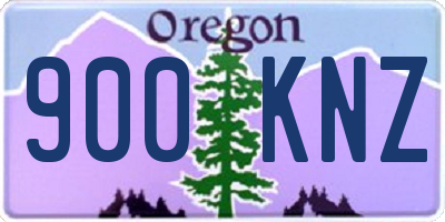 OR license plate 900KNZ