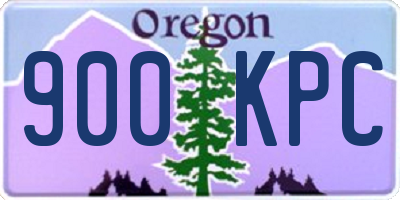 OR license plate 900KPC