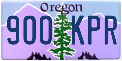 OR license plate 900KPR