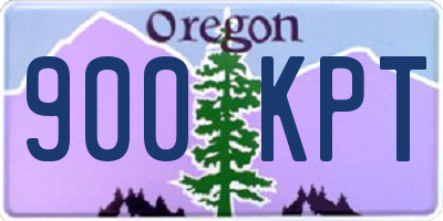 OR license plate 900KPT