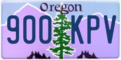 OR license plate 900KPV