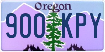 OR license plate 900KPY