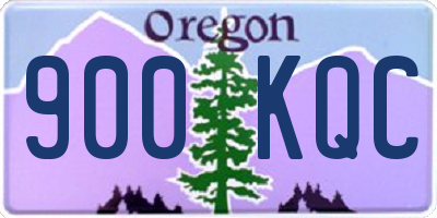 OR license plate 900KQC