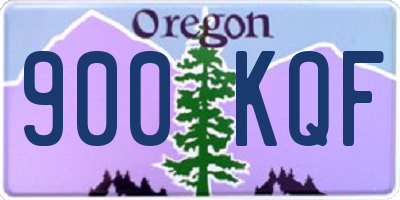OR license plate 900KQF