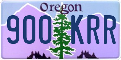 OR license plate 900KRR