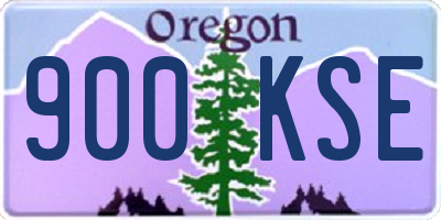OR license plate 900KSE