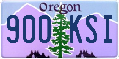 OR license plate 900KSI