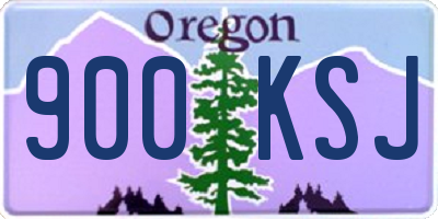 OR license plate 900KSJ