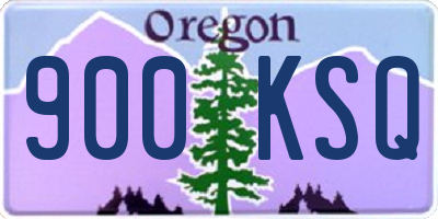 OR license plate 900KSQ