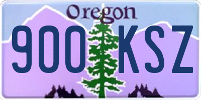 OR license plate 900KSZ