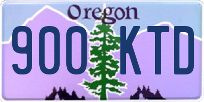 OR license plate 900KTD