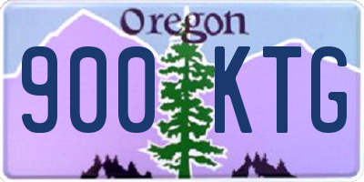 OR license plate 900KTG