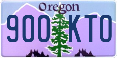 OR license plate 900KTO