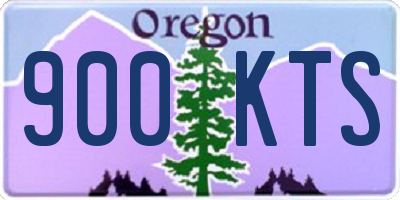 OR license plate 900KTS