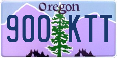 OR license plate 900KTT