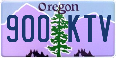 OR license plate 900KTV