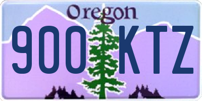 OR license plate 900KTZ