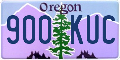 OR license plate 900KUC