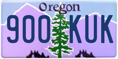 OR license plate 900KUK