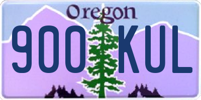 OR license plate 900KUL
