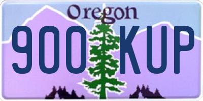 OR license plate 900KUP