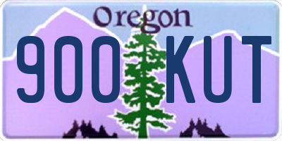 OR license plate 900KUT
