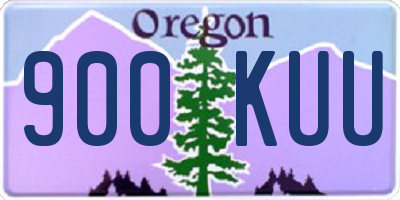 OR license plate 900KUU