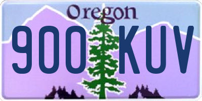 OR license plate 900KUV