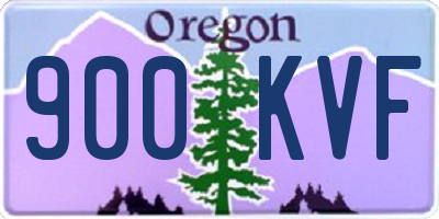 OR license plate 900KVF