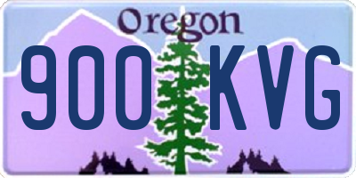 OR license plate 900KVG
