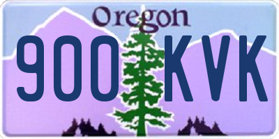 OR license plate 900KVK