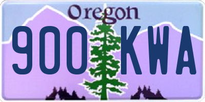 OR license plate 900KWA