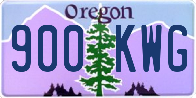 OR license plate 900KWG