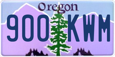OR license plate 900KWM
