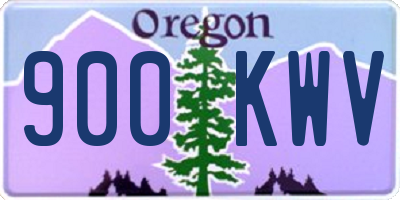 OR license plate 900KWV