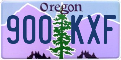 OR license plate 900KXF