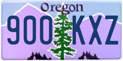 OR license plate 900KXZ