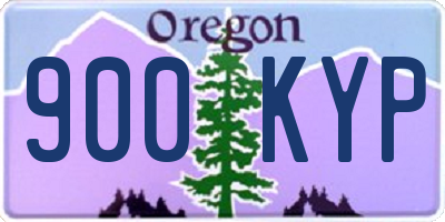 OR license plate 900KYP