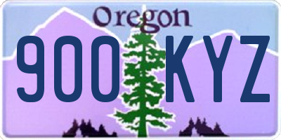 OR license plate 900KYZ